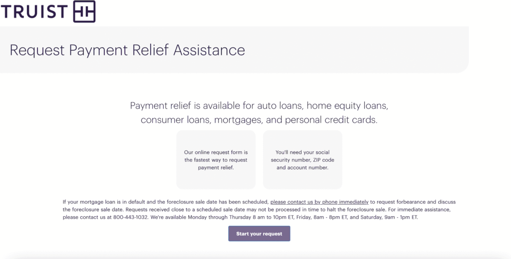 COVID Loan Relief application